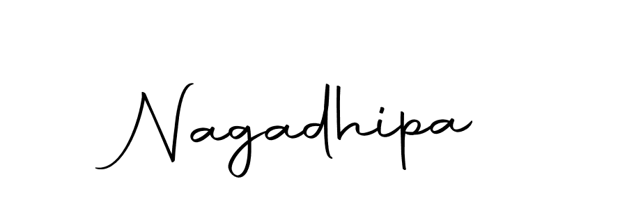 Use a signature maker to create a handwritten signature online. With this signature software, you can design (Autography-DOLnW) your own signature for name Nagadhipa. Nagadhipa signature style 10 images and pictures png