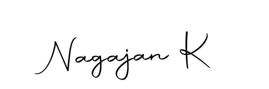 Here are the top 10 professional signature styles for the name Nagajan K. These are the best autograph styles you can use for your name. Nagajan K signature style 10 images and pictures png