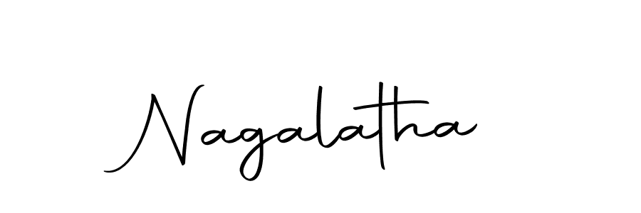 Use a signature maker to create a handwritten signature online. With this signature software, you can design (Autography-DOLnW) your own signature for name Nagalatha. Nagalatha signature style 10 images and pictures png