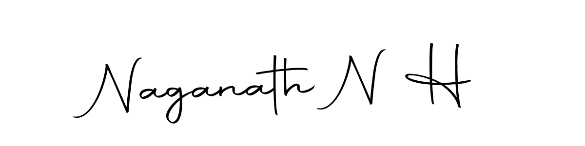 Use a signature maker to create a handwritten signature online. With this signature software, you can design (Autography-DOLnW) your own signature for name Naganath N H. Naganath N H signature style 10 images and pictures png