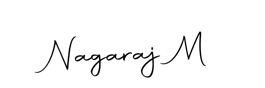 Create a beautiful signature design for name Nagaraj M. With this signature (Autography-DOLnW) fonts, you can make a handwritten signature for free. Nagaraj M signature style 10 images and pictures png