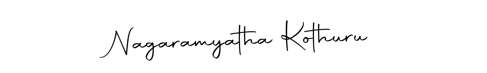 Create a beautiful signature design for name Nagaramyatha Kothuru. With this signature (Autography-DOLnW) fonts, you can make a handwritten signature for free. Nagaramyatha Kothuru signature style 10 images and pictures png