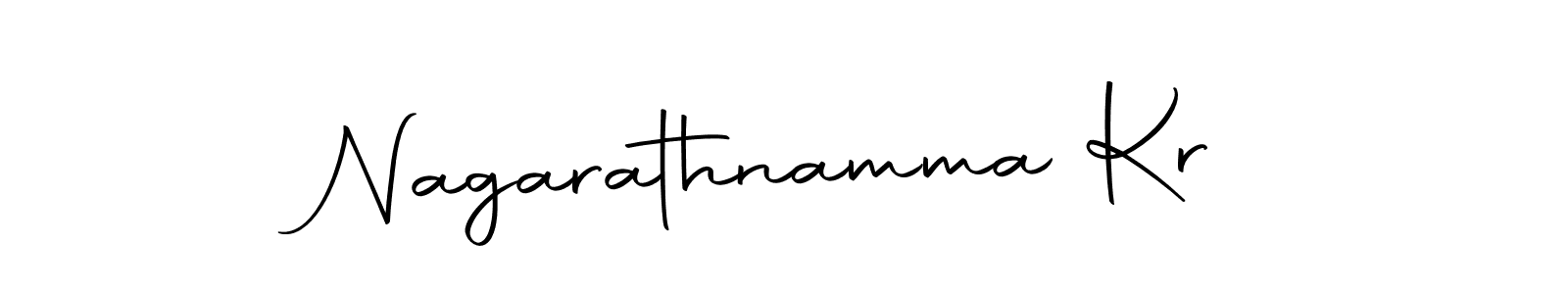 How to make Nagarathnamma Kr name signature. Use Autography-DOLnW style for creating short signs online. This is the latest handwritten sign. Nagarathnamma Kr signature style 10 images and pictures png