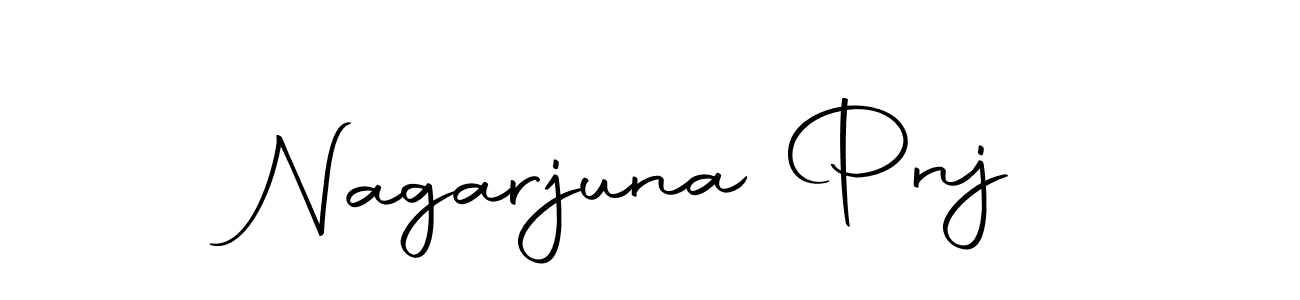 How to make Nagarjuna Pnj name signature. Use Autography-DOLnW style for creating short signs online. This is the latest handwritten sign. Nagarjuna Pnj signature style 10 images and pictures png