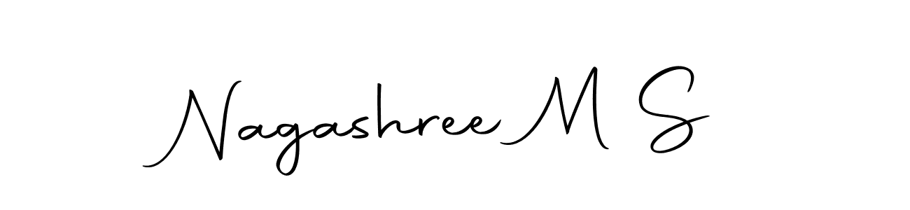 How to make Nagashree M S signature? Autography-DOLnW is a professional autograph style. Create handwritten signature for Nagashree M S name. Nagashree M S signature style 10 images and pictures png