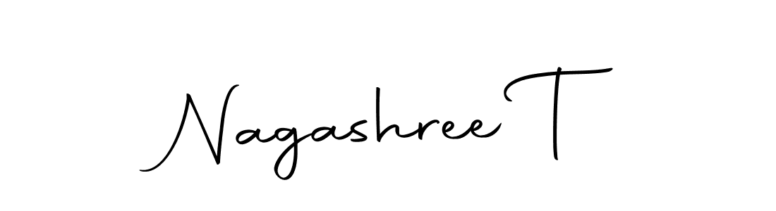 Design your own signature with our free online signature maker. With this signature software, you can create a handwritten (Autography-DOLnW) signature for name Nagashree T. Nagashree T signature style 10 images and pictures png