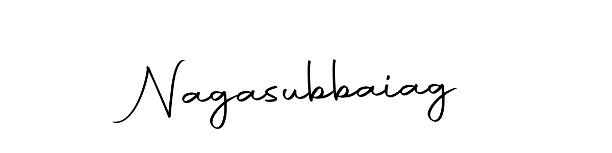 How to make Nagasubbaiag name signature. Use Autography-DOLnW style for creating short signs online. This is the latest handwritten sign. Nagasubbaiag signature style 10 images and pictures png