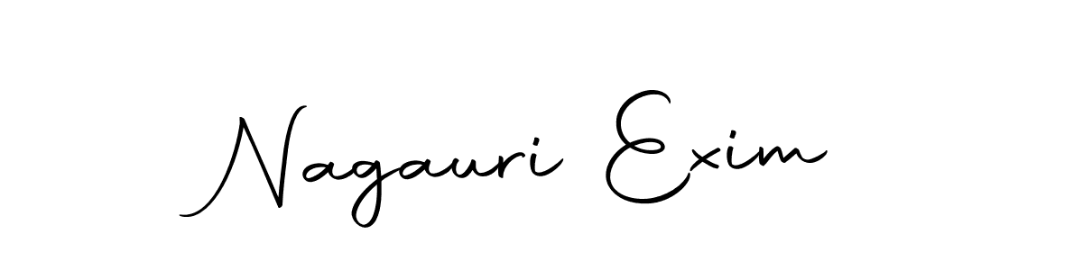 Use a signature maker to create a handwritten signature online. With this signature software, you can design (Autography-DOLnW) your own signature for name Nagauri Exim. Nagauri Exim signature style 10 images and pictures png