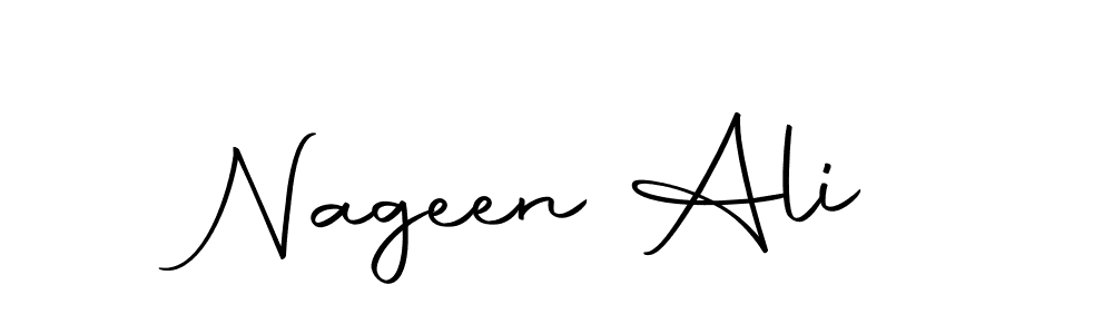 Nageen Ali stylish signature style. Best Handwritten Sign (Autography-DOLnW) for my name. Handwritten Signature Collection Ideas for my name Nageen Ali. Nageen Ali signature style 10 images and pictures png