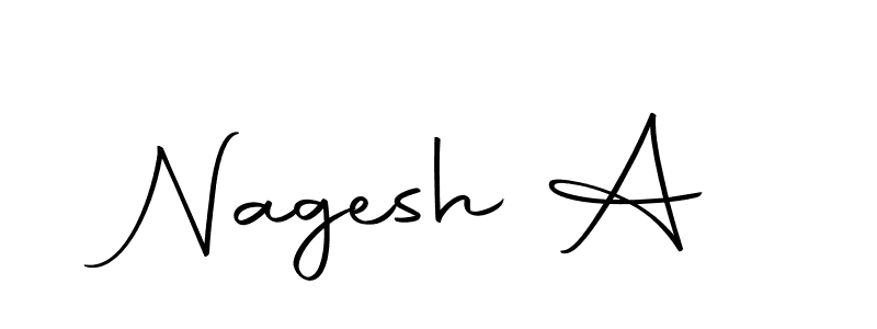 Nagesh A stylish signature style. Best Handwritten Sign (Autography-DOLnW) for my name. Handwritten Signature Collection Ideas for my name Nagesh A. Nagesh A signature style 10 images and pictures png