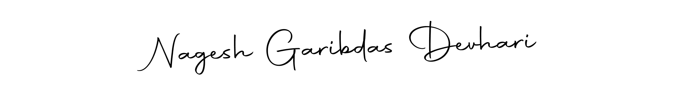 How to make Nagesh Garibdas Devhari name signature. Use Autography-DOLnW style for creating short signs online. This is the latest handwritten sign. Nagesh Garibdas Devhari signature style 10 images and pictures png