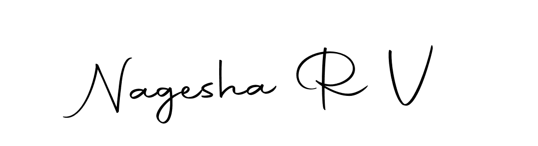 Here are the top 10 professional signature styles for the name Nagesha R V. These are the best autograph styles you can use for your name. Nagesha R V signature style 10 images and pictures png