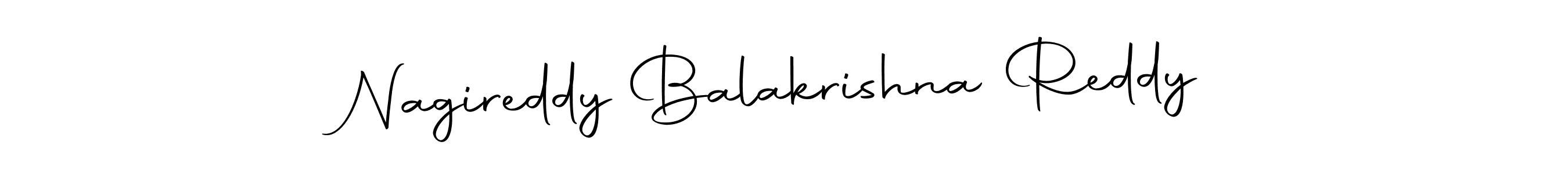 Make a beautiful signature design for name Nagireddy Balakrishna Reddy. With this signature (Autography-DOLnW) style, you can create a handwritten signature for free. Nagireddy Balakrishna Reddy signature style 10 images and pictures png