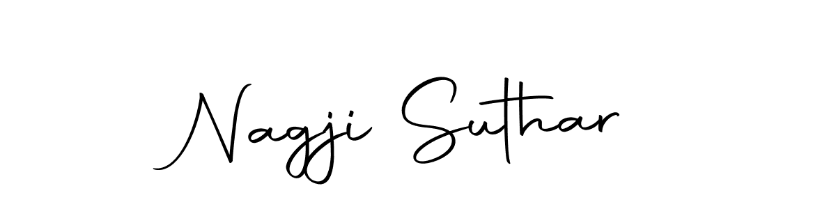 Similarly Autography-DOLnW is the best handwritten signature design. Signature creator online .You can use it as an online autograph creator for name Nagji Suthar. Nagji Suthar signature style 10 images and pictures png