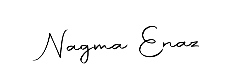 Design your own signature with our free online signature maker. With this signature software, you can create a handwritten (Autography-DOLnW) signature for name Nagma Enaz. Nagma Enaz signature style 10 images and pictures png