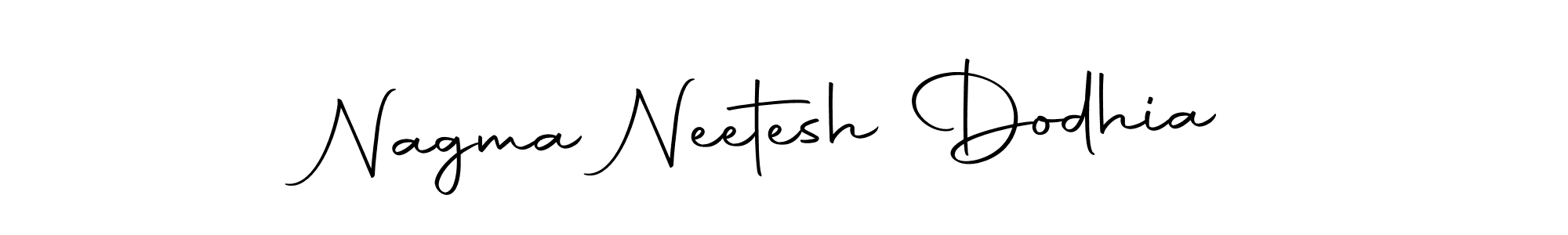 Make a beautiful signature design for name Nagma Neetesh Dodhia. Use this online signature maker to create a handwritten signature for free. Nagma Neetesh Dodhia signature style 10 images and pictures png