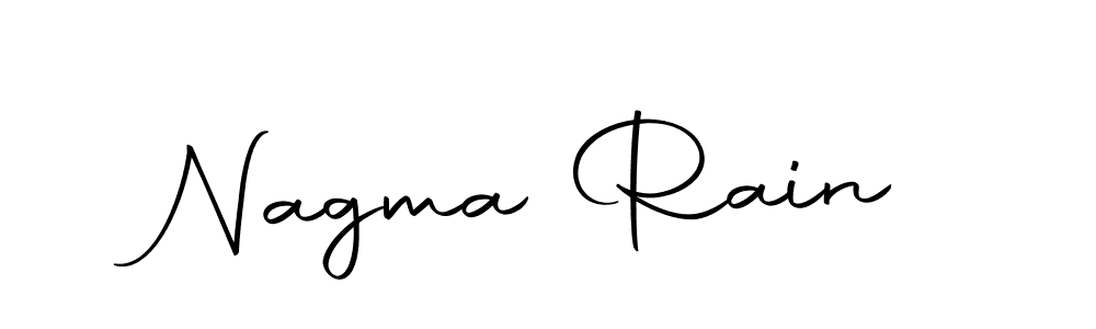 Nagma Rain stylish signature style. Best Handwritten Sign (Autography-DOLnW) for my name. Handwritten Signature Collection Ideas for my name Nagma Rain. Nagma Rain signature style 10 images and pictures png