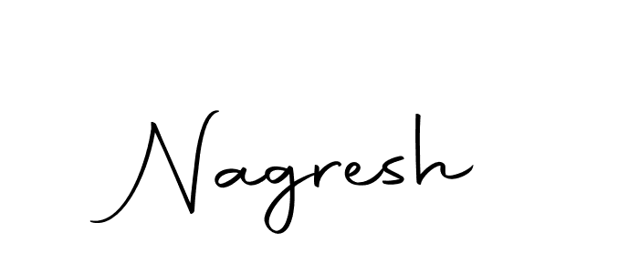 How to make Nagresh name signature. Use Autography-DOLnW style for creating short signs online. This is the latest handwritten sign. Nagresh signature style 10 images and pictures png