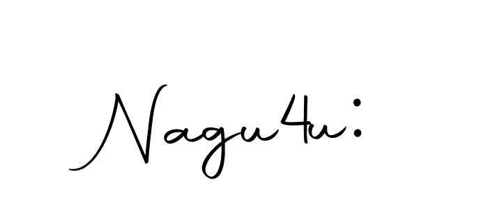 Make a beautiful signature design for name Nagu4u:. Use this online signature maker to create a handwritten signature for free. Nagu4u: signature style 10 images and pictures png