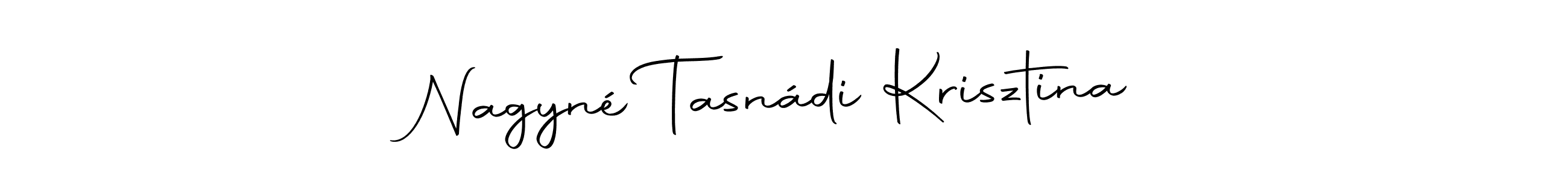 Autography-DOLnW is a professional signature style that is perfect for those who want to add a touch of class to their signature. It is also a great choice for those who want to make their signature more unique. Get Nagyné Tasnádi Krisztina name to fancy signature for free. Nagyné Tasnádi Krisztina signature style 10 images and pictures png