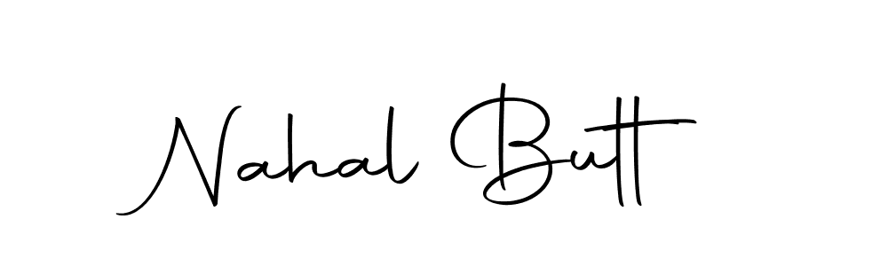 Create a beautiful signature design for name Nahal Butt. With this signature (Autography-DOLnW) fonts, you can make a handwritten signature for free. Nahal Butt signature style 10 images and pictures png