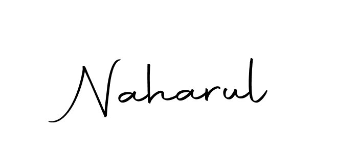 Use a signature maker to create a handwritten signature online. With this signature software, you can design (Autography-DOLnW) your own signature for name Naharul. Naharul signature style 10 images and pictures png