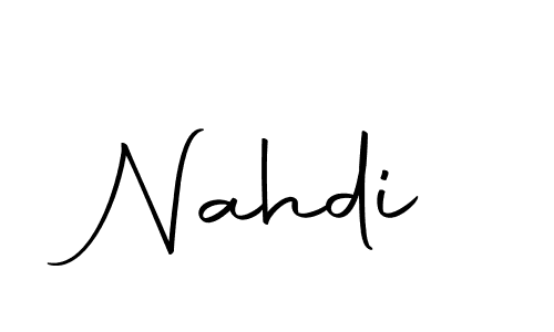 How to make Nahdi signature? Autography-DOLnW is a professional autograph style. Create handwritten signature for Nahdi name. Nahdi signature style 10 images and pictures png