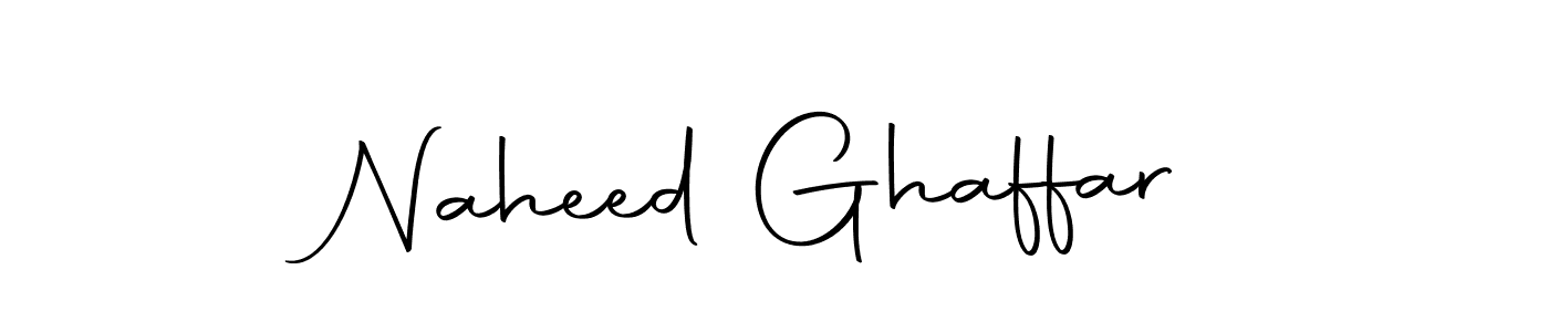 Make a beautiful signature design for name Naheed Ghaffar. With this signature (Autography-DOLnW) style, you can create a handwritten signature for free. Naheed Ghaffar signature style 10 images and pictures png