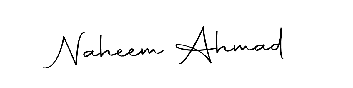 Use a signature maker to create a handwritten signature online. With this signature software, you can design (Autography-DOLnW) your own signature for name Naheem Ahmad. Naheem Ahmad signature style 10 images and pictures png