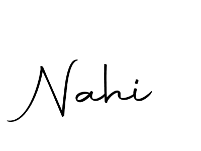 You should practise on your own different ways (Autography-DOLnW) to write your name (Nahi) in signature. don't let someone else do it for you. Nahi signature style 10 images and pictures png