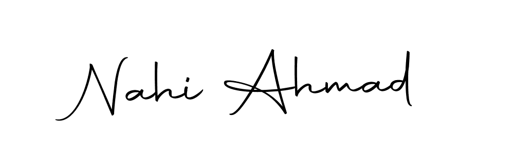 Autography-DOLnW is a professional signature style that is perfect for those who want to add a touch of class to their signature. It is also a great choice for those who want to make their signature more unique. Get Nahi Ahmad name to fancy signature for free. Nahi Ahmad signature style 10 images and pictures png
