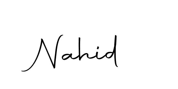 Make a beautiful signature design for name Nahid . With this signature (Autography-DOLnW) style, you can create a handwritten signature for free. Nahid  signature style 10 images and pictures png
