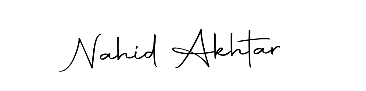 Autography-DOLnW is a professional signature style that is perfect for those who want to add a touch of class to their signature. It is also a great choice for those who want to make their signature more unique. Get Nahid Akhtar name to fancy signature for free. Nahid Akhtar signature style 10 images and pictures png