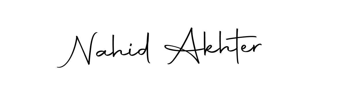 It looks lik you need a new signature style for name Nahid Akhter. Design unique handwritten (Autography-DOLnW) signature with our free signature maker in just a few clicks. Nahid Akhter signature style 10 images and pictures png