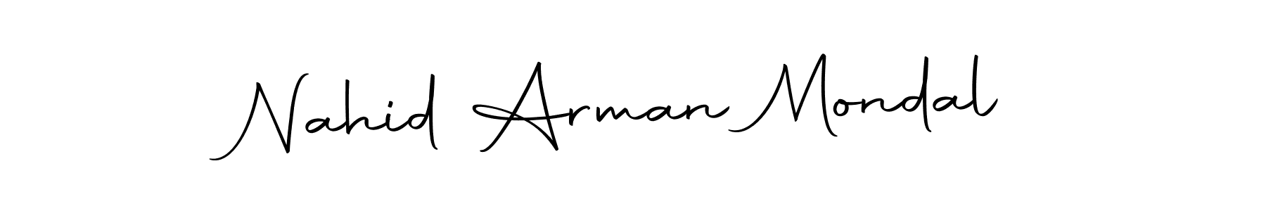How to make Nahid Arman Mondal signature? Autography-DOLnW is a professional autograph style. Create handwritten signature for Nahid Arman Mondal name. Nahid Arman Mondal signature style 10 images and pictures png
