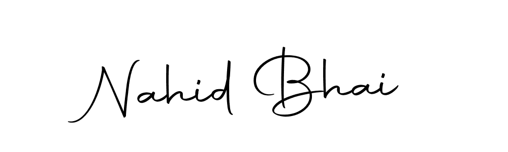 Create a beautiful signature design for name Nahid Bhai. With this signature (Autography-DOLnW) fonts, you can make a handwritten signature for free. Nahid Bhai signature style 10 images and pictures png