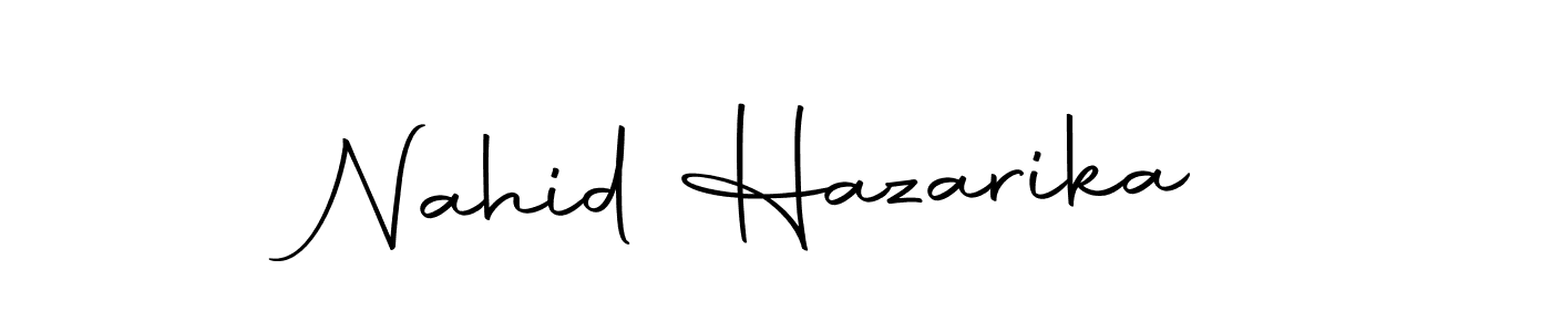 Make a beautiful signature design for name Nahid Hazarika. Use this online signature maker to create a handwritten signature for free. Nahid Hazarika signature style 10 images and pictures png