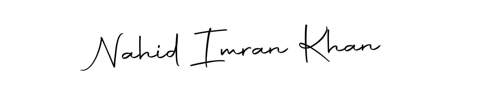 The best way (Autography-DOLnW) to make a short signature is to pick only two or three words in your name. The name Nahid Imran Khan include a total of six letters. For converting this name. Nahid Imran Khan signature style 10 images and pictures png