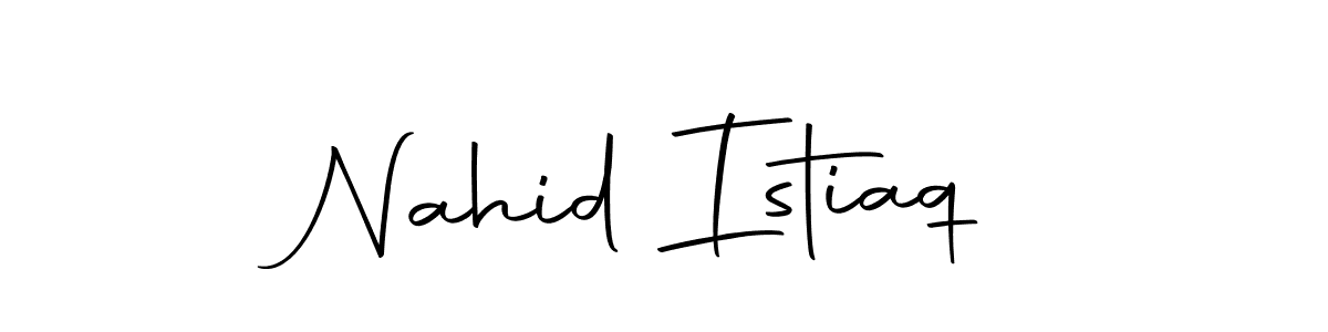 This is the best signature style for the Nahid Istiaq name. Also you like these signature font (Autography-DOLnW). Mix name signature. Nahid Istiaq signature style 10 images and pictures png