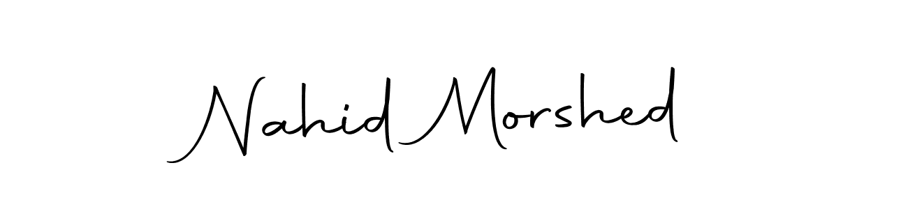 Create a beautiful signature design for name Nahid Morshed. With this signature (Autography-DOLnW) fonts, you can make a handwritten signature for free. Nahid Morshed signature style 10 images and pictures png