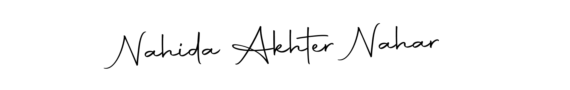 Also we have Nahida Akhter Nahar name is the best signature style. Create professional handwritten signature collection using Autography-DOLnW autograph style. Nahida Akhter Nahar signature style 10 images and pictures png
