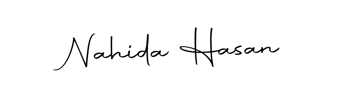 You should practise on your own different ways (Autography-DOLnW) to write your name (Nahida Hasan) in signature. don't let someone else do it for you. Nahida Hasan signature style 10 images and pictures png