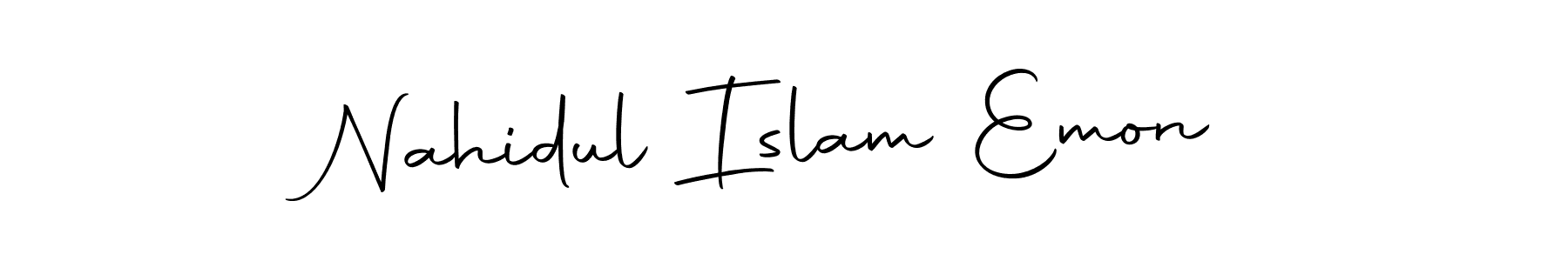 Similarly Autography-DOLnW is the best handwritten signature design. Signature creator online .You can use it as an online autograph creator for name Nahidul Islam Emon. Nahidul Islam Emon signature style 10 images and pictures png