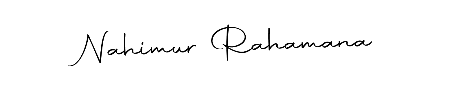 Make a short Nahimur Rahamana signature style. Manage your documents anywhere anytime using Autography-DOLnW. Create and add eSignatures, submit forms, share and send files easily. Nahimur Rahamana signature style 10 images and pictures png