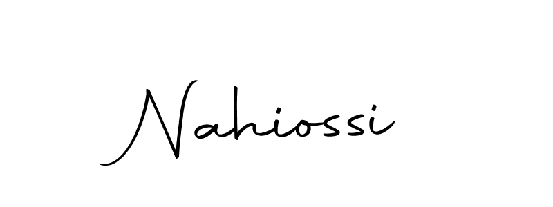 Use a signature maker to create a handwritten signature online. With this signature software, you can design (Autography-DOLnW) your own signature for name Nahiossi. Nahiossi signature style 10 images and pictures png