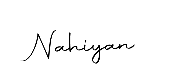 Create a beautiful signature design for name Nahiyan. With this signature (Autography-DOLnW) fonts, you can make a handwritten signature for free. Nahiyan signature style 10 images and pictures png