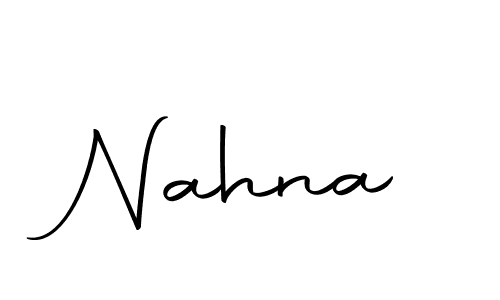 Here are the top 10 professional signature styles for the name Nahna. These are the best autograph styles you can use for your name. Nahna signature style 10 images and pictures png