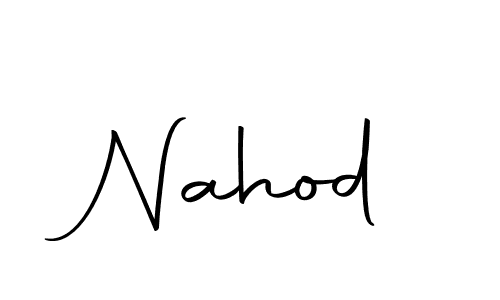 Make a beautiful signature design for name Nahod. With this signature (Autography-DOLnW) style, you can create a handwritten signature for free. Nahod signature style 10 images and pictures png