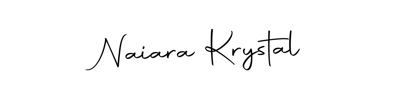 This is the best signature style for the Naiara Krystal name. Also you like these signature font (Autography-DOLnW). Mix name signature. Naiara Krystal signature style 10 images and pictures png