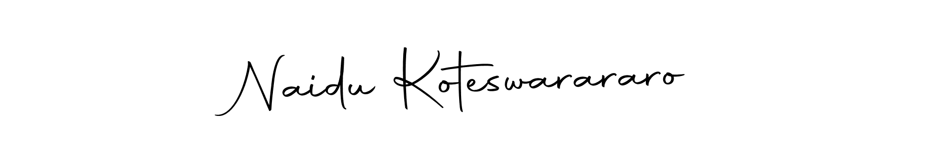 Naidu Koteswarararo stylish signature style. Best Handwritten Sign (Autography-DOLnW) for my name. Handwritten Signature Collection Ideas for my name Naidu Koteswarararo. Naidu Koteswarararo signature style 10 images and pictures png